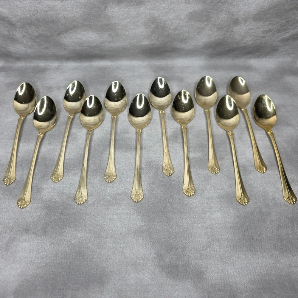 (X12) International Silver INS398 Gold Electroplate 6 5/8